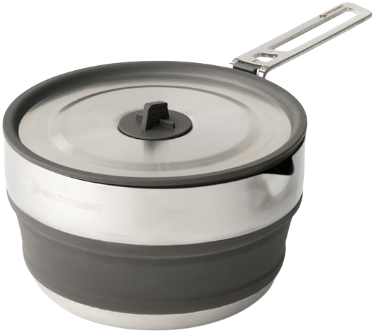 Sea to Summit Detour Stainless Steel Collapsible Pouring Pot kattila, 1.8L
