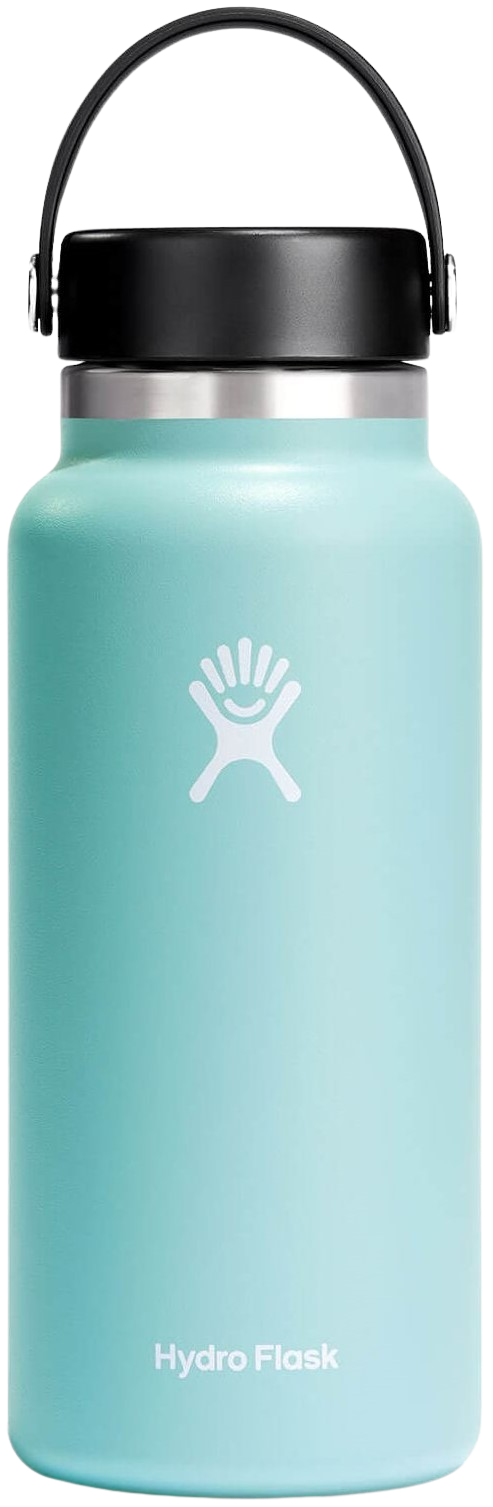 Hydro Flask Wide Mouth Flex juomapullo, 946 ml, vaaleansininen