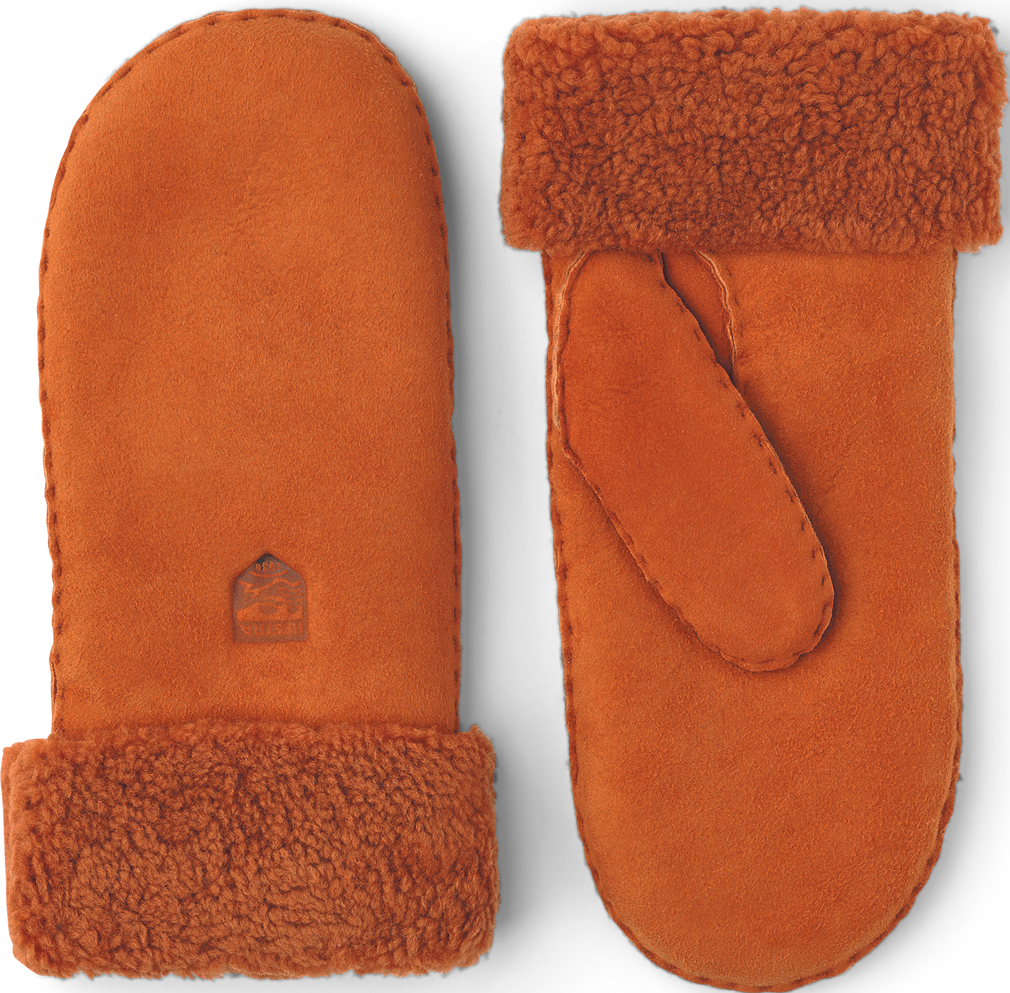 Hestra Sheepskin Mitt naisten nahkakintaat, oranssi