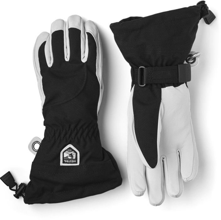 Hestra Heli Ski -naisten hanskat (Black/Off White)