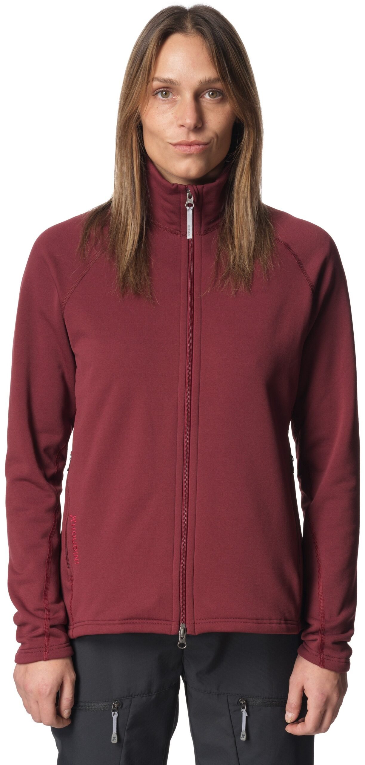 Houdini Power Up Jacket naisten fleecetakki, Cab Red