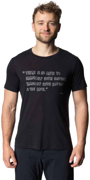 Houdini Tree Message Tee t-paita, musta