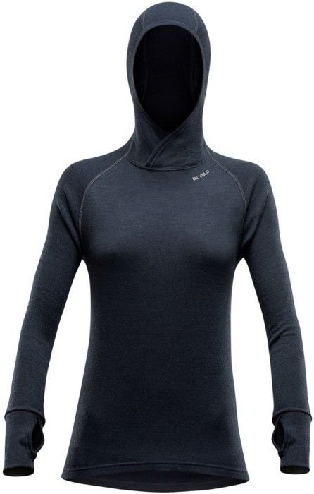 Devold Expedition Woman Hoodie naisten merinohuppari, musta