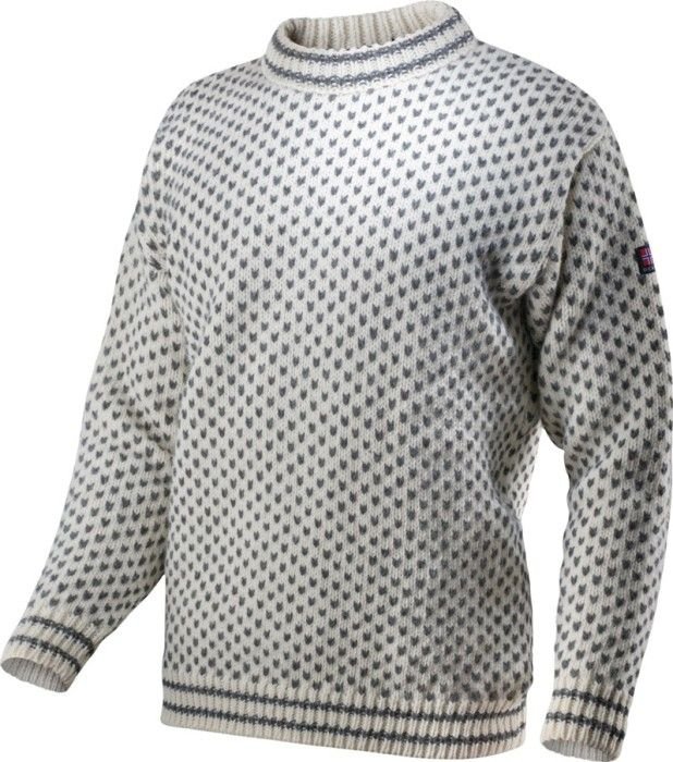 Devold Nordsjø Sweater Crew Neck Offwhite/Anthracite