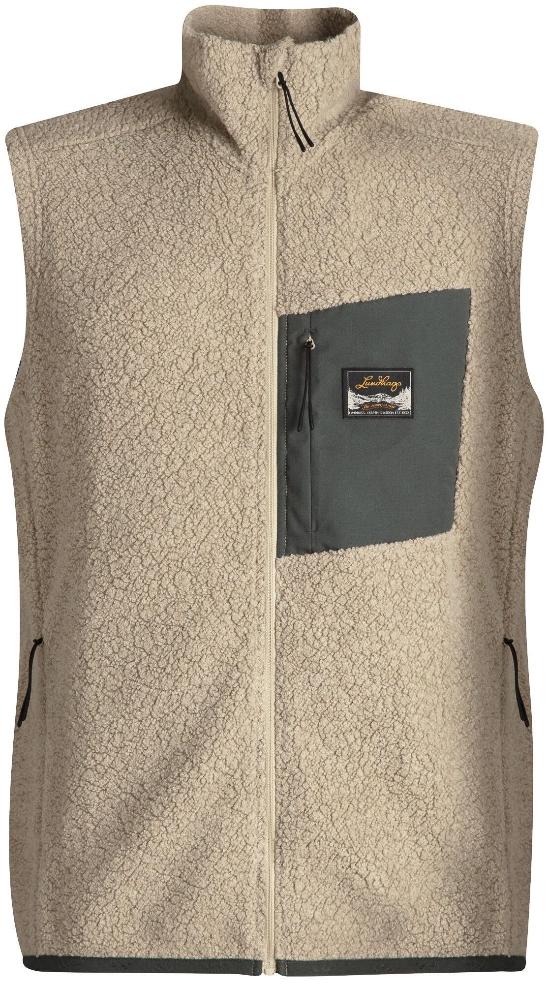 Lundhags Flok Wool Pile Vest fleeceliivi, beige
