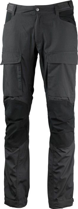 Lundhags Authentic II -ulkoiluhousut, pidempi malli tummanharmaa