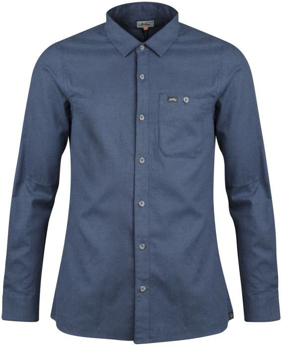 Lundhags Ekren Solid LS Shirt pitkähihainen paita, Mid Blue