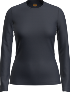 Icebreaker 200 Oasis LS Crewe naisten kerrastopaita, Midnight Navy