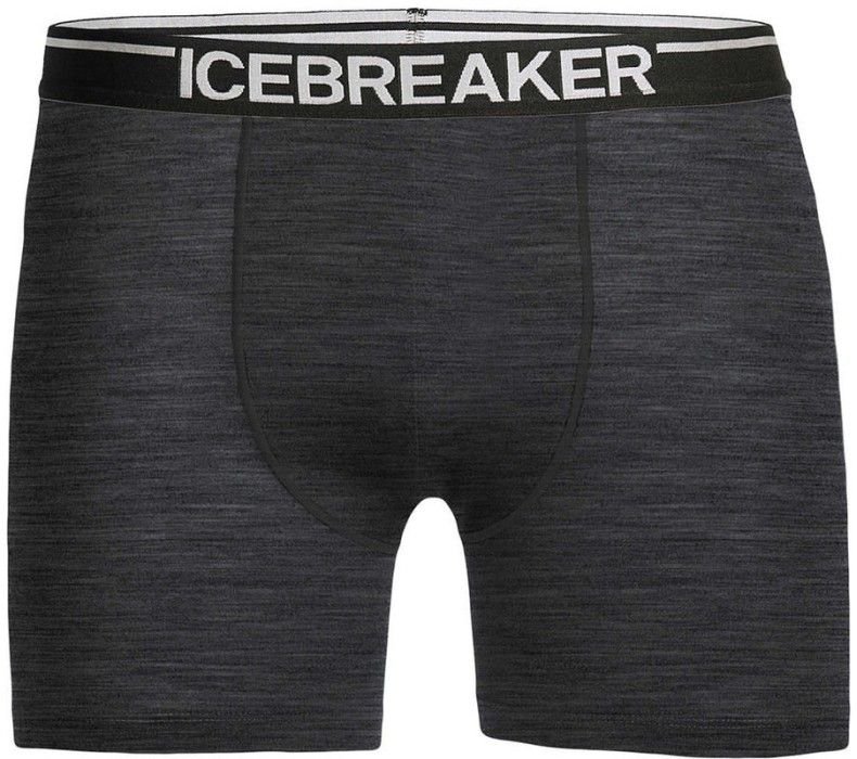 Icebreaker M's Anatomica Boxers Hthr/Black (2018)