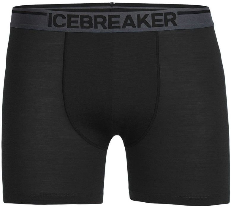Icebreaker Anatomica Boxers merinovillabokserit, musta
