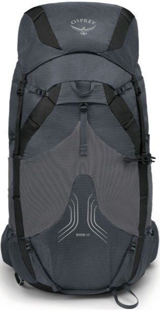 Osprey Exos 58 rinkka, harmaa
