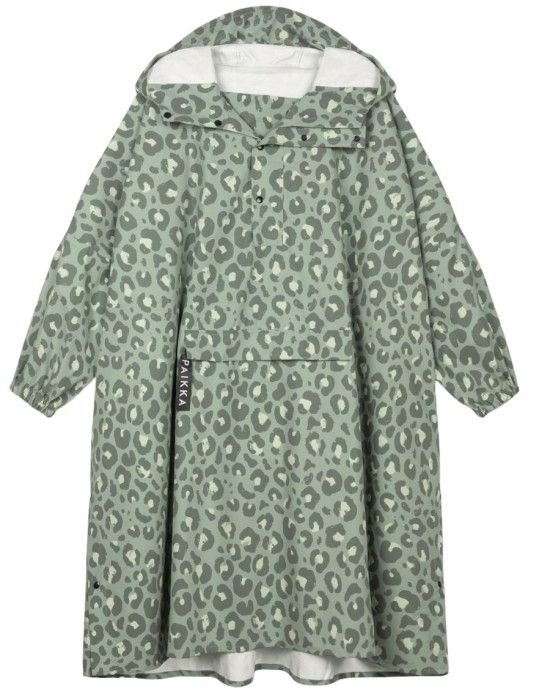 PAIKKA Human Rain Poncho Green Leo One Size