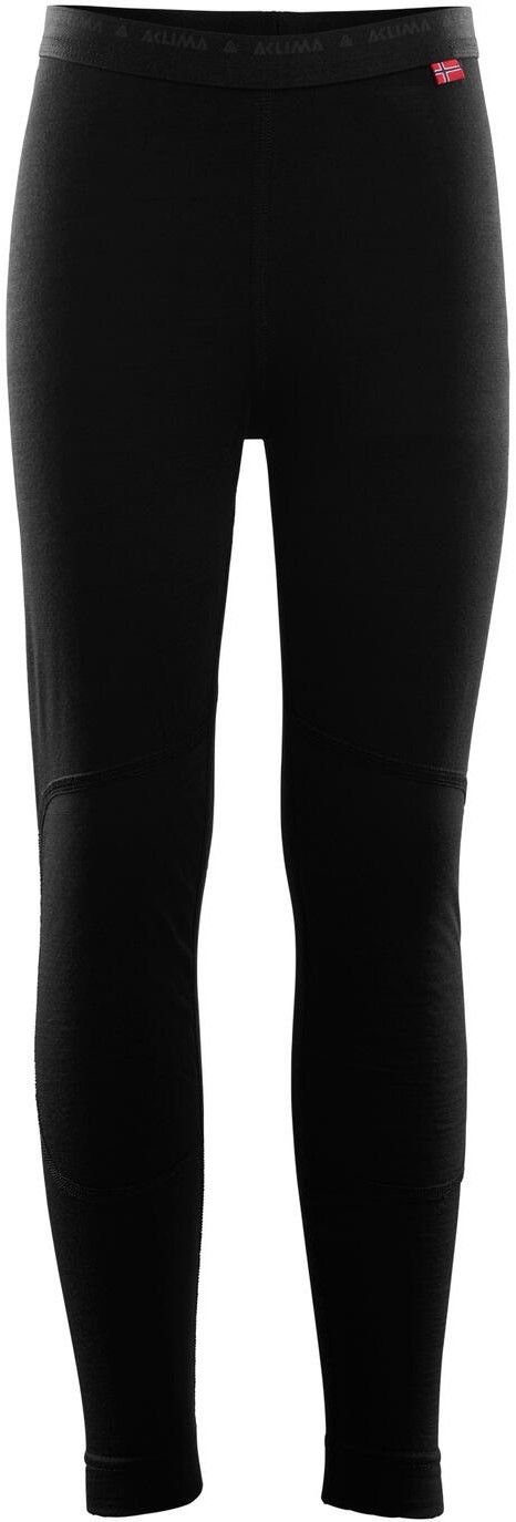Aclima LightWool Merino Junior -aluskerrastohousut (Jet Black)