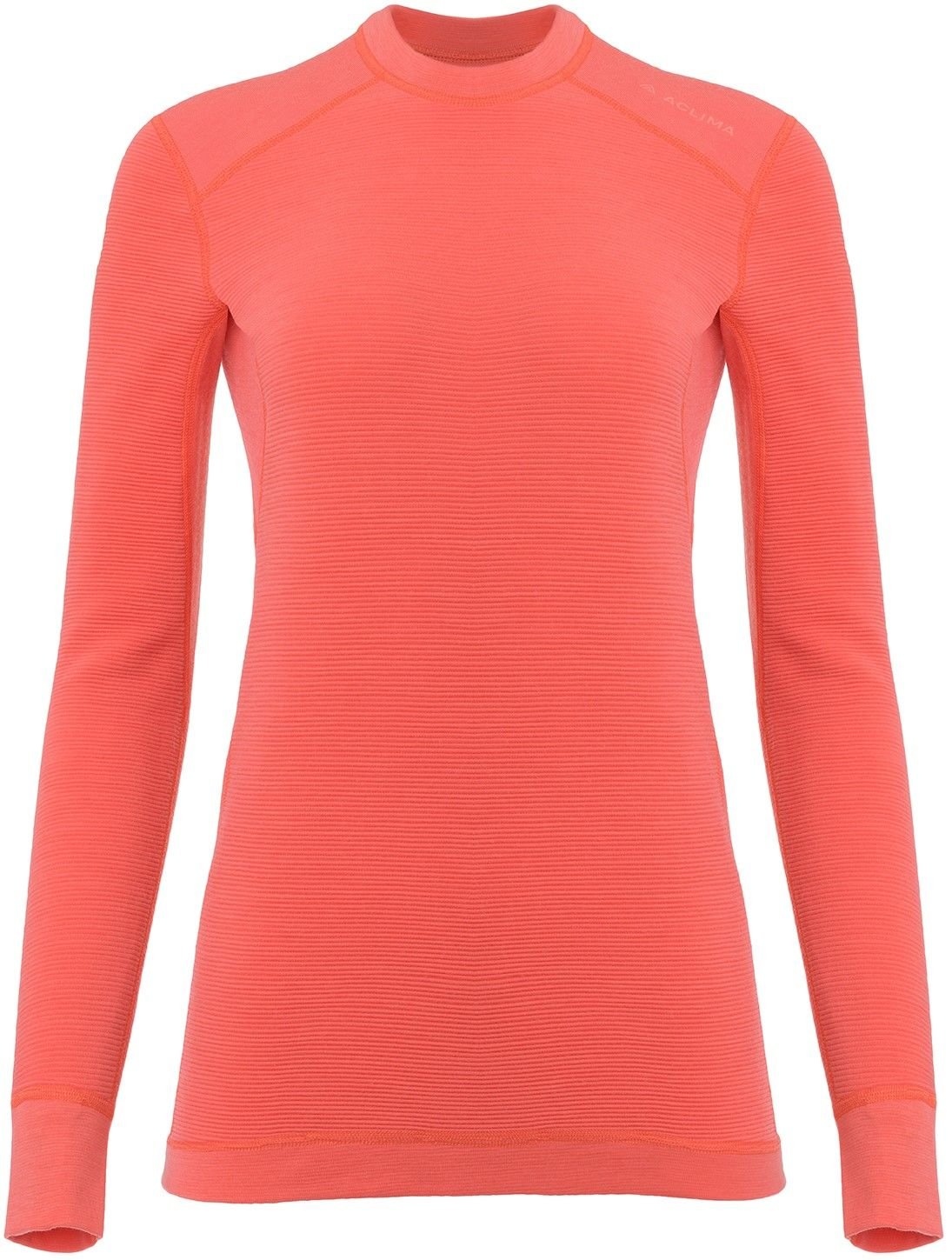 Aclima StreamWool Crewneck käännettävä naisten kerrastopaita, Spiced Coral