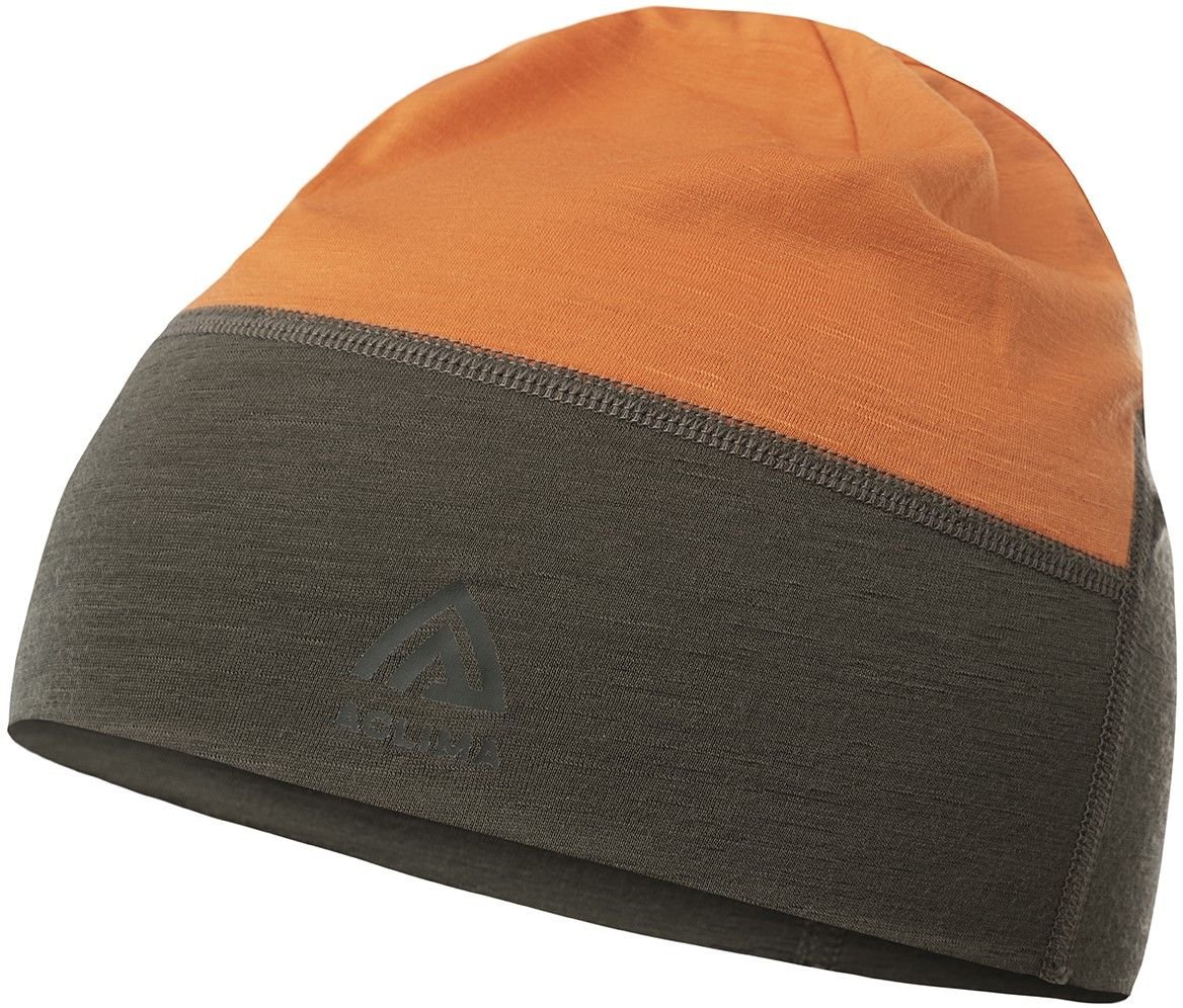 Aclima LightWool 140 Hunting Beanie metsästyspipo, oranssi/maastonvihreä