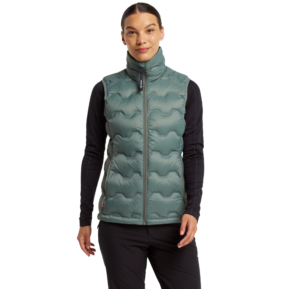Tenson W's TXlite Shibui Down Vest Grey Green