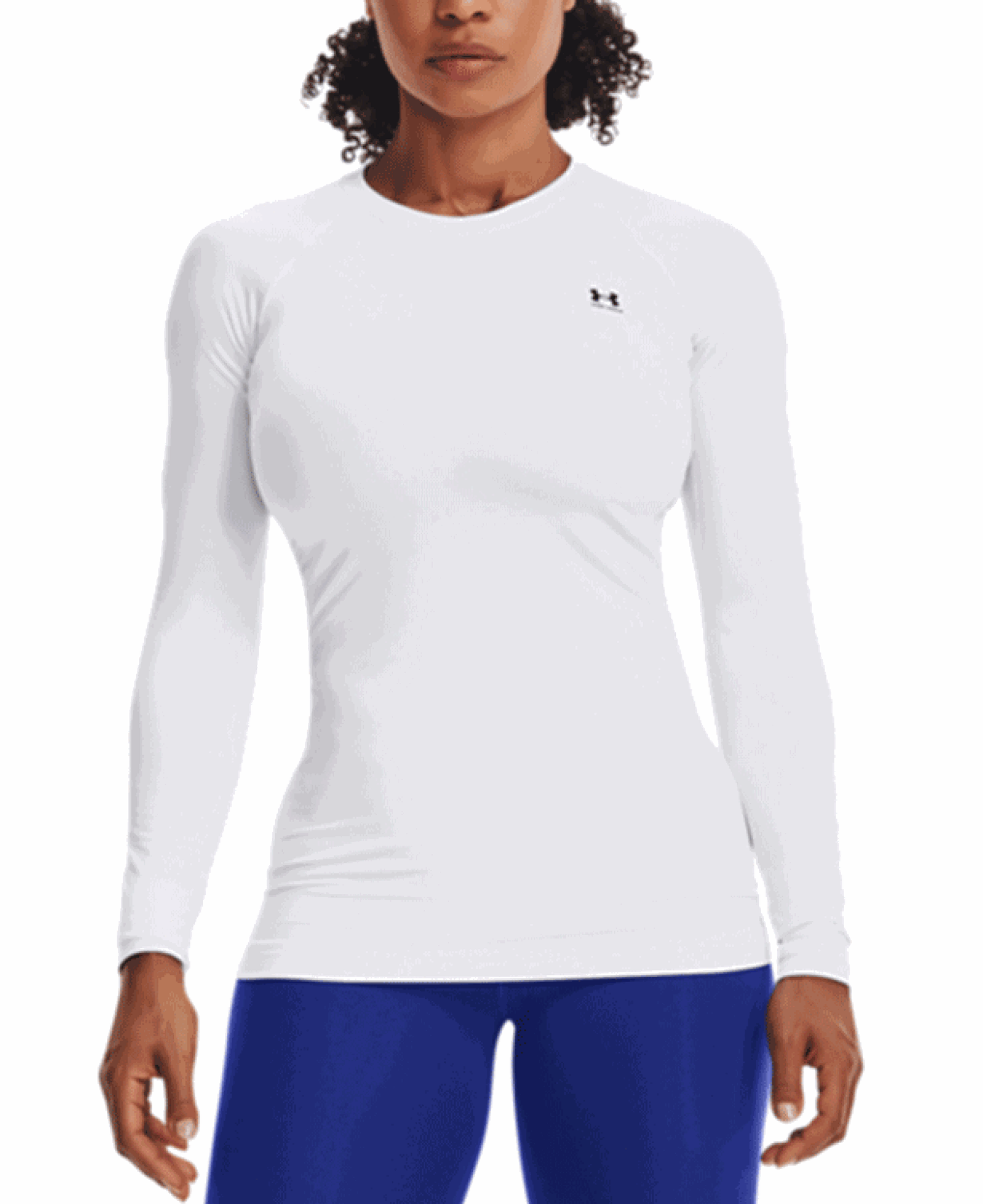 Under Armour ColdGear Authentics Crew White