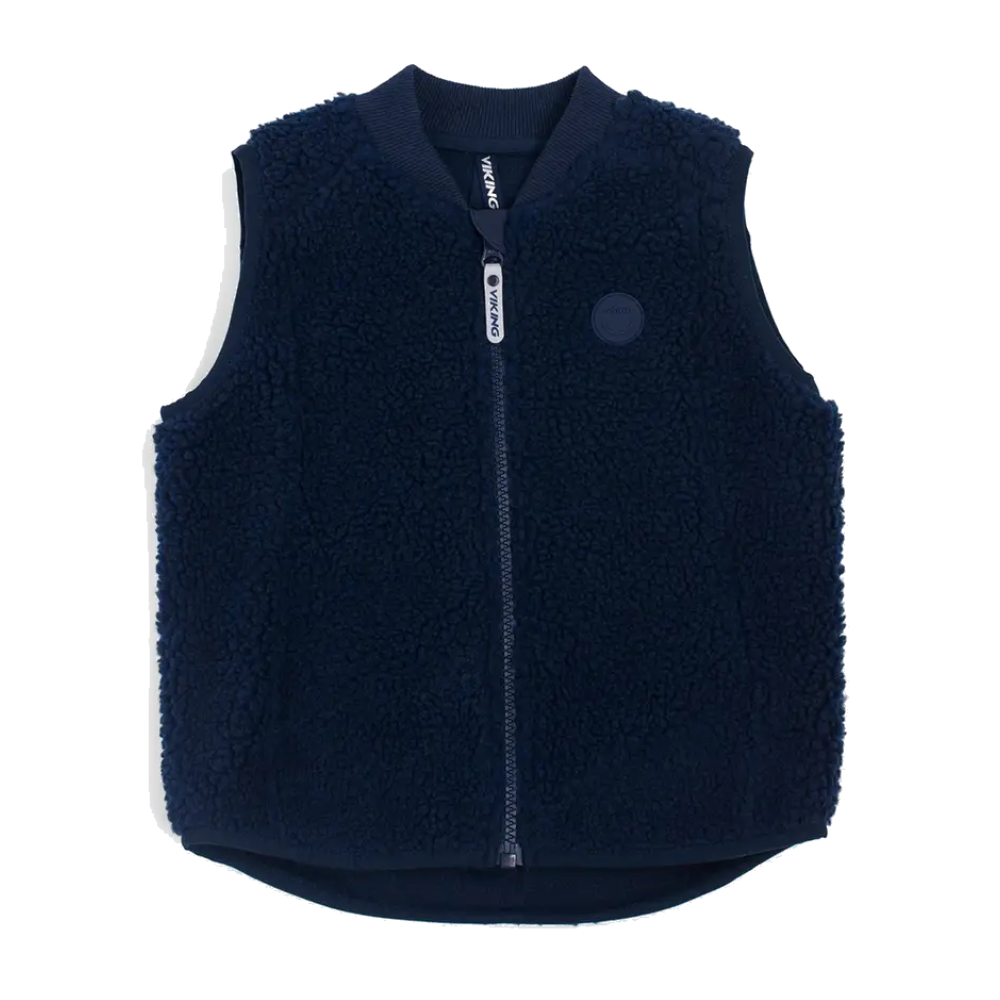Viking Playtime Pile Midlayer Vest Kids Navy