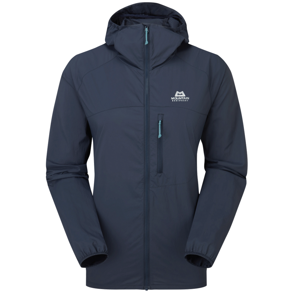 Mountain Equipment W'S Aerofoil Hooded Jacket Blue Nights