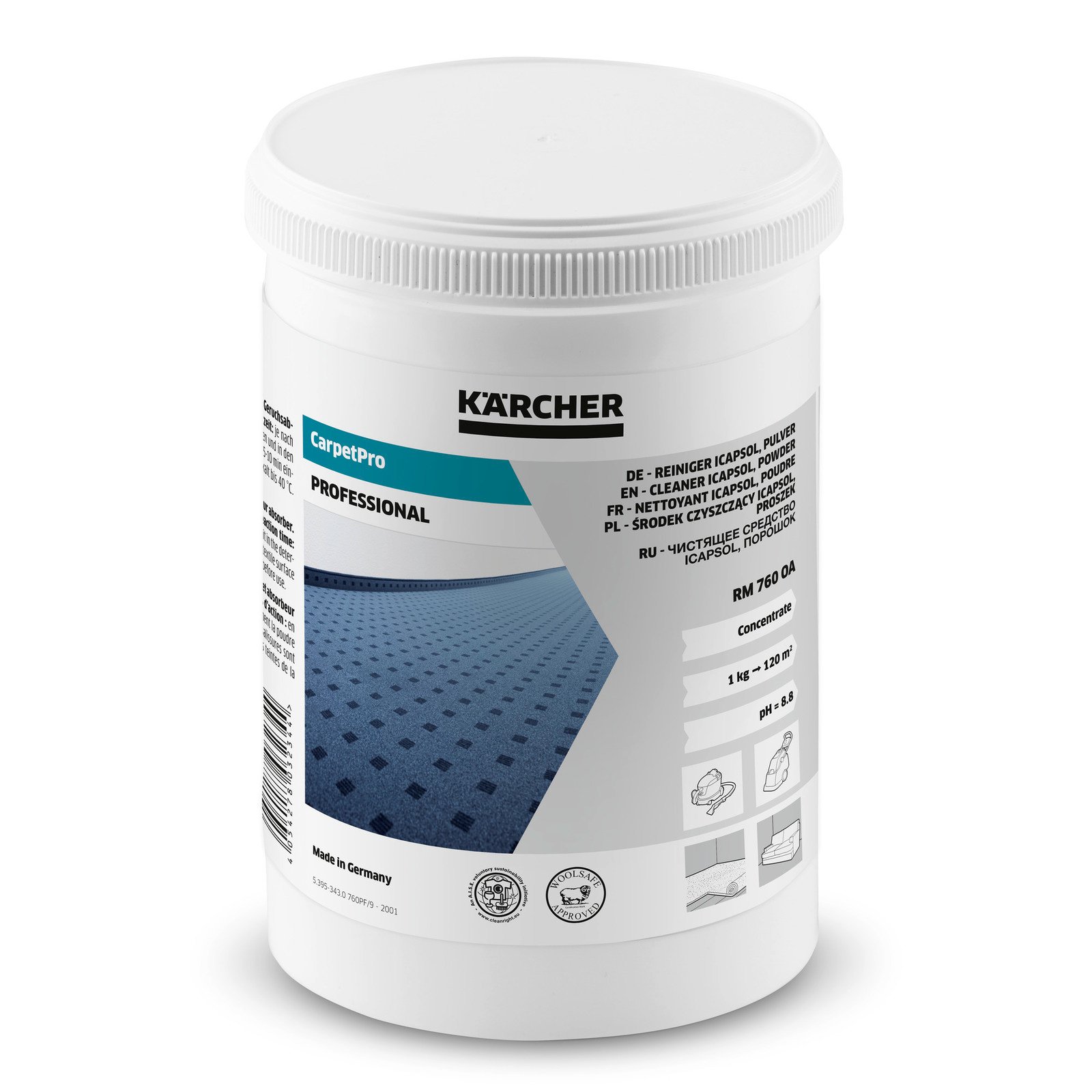 Kärcher - Tekstiilipesujauhe CarpetPro Cleaner RM 760 OA, 0.8kg