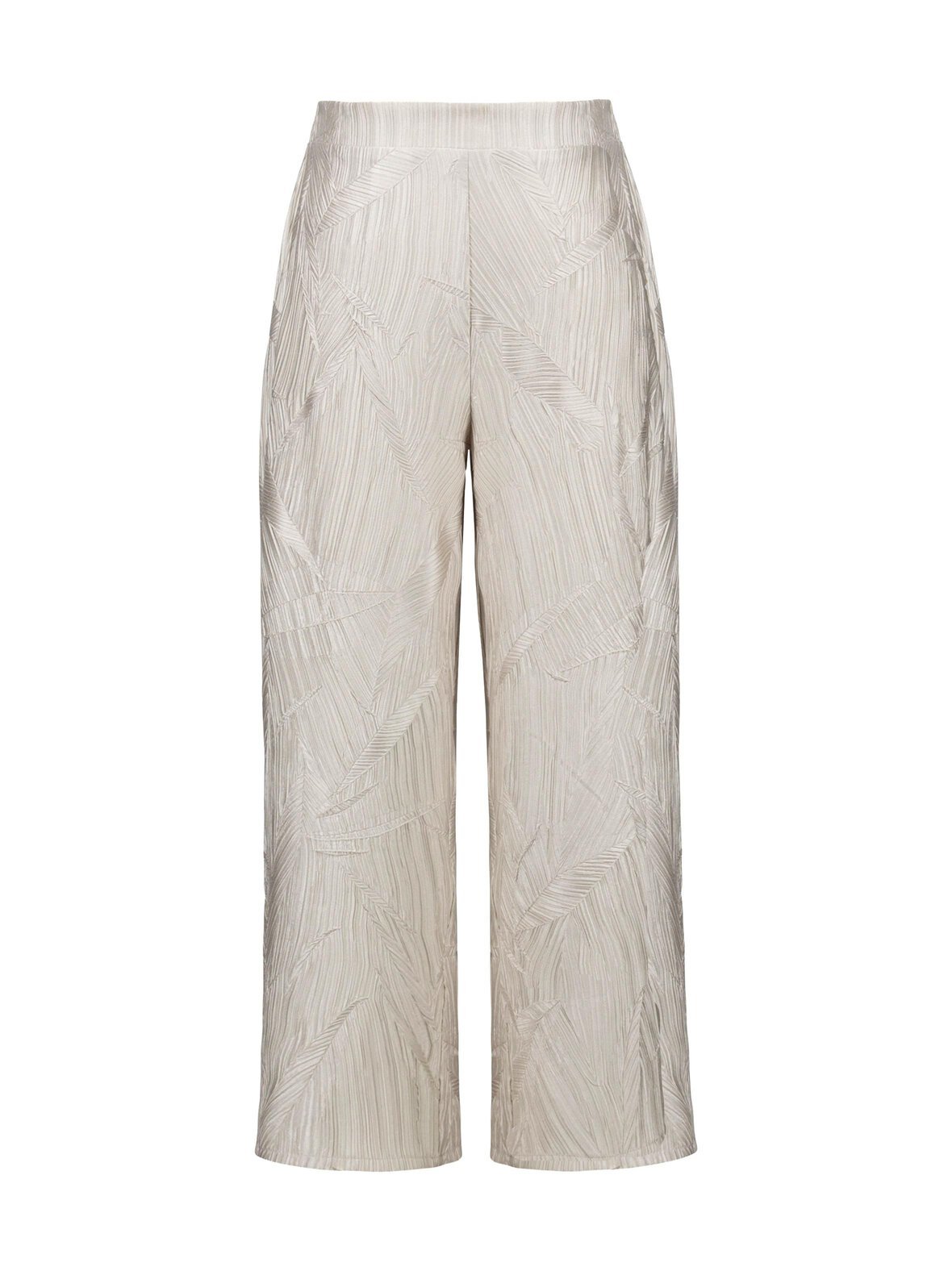 Satin pull-on culotte -housut