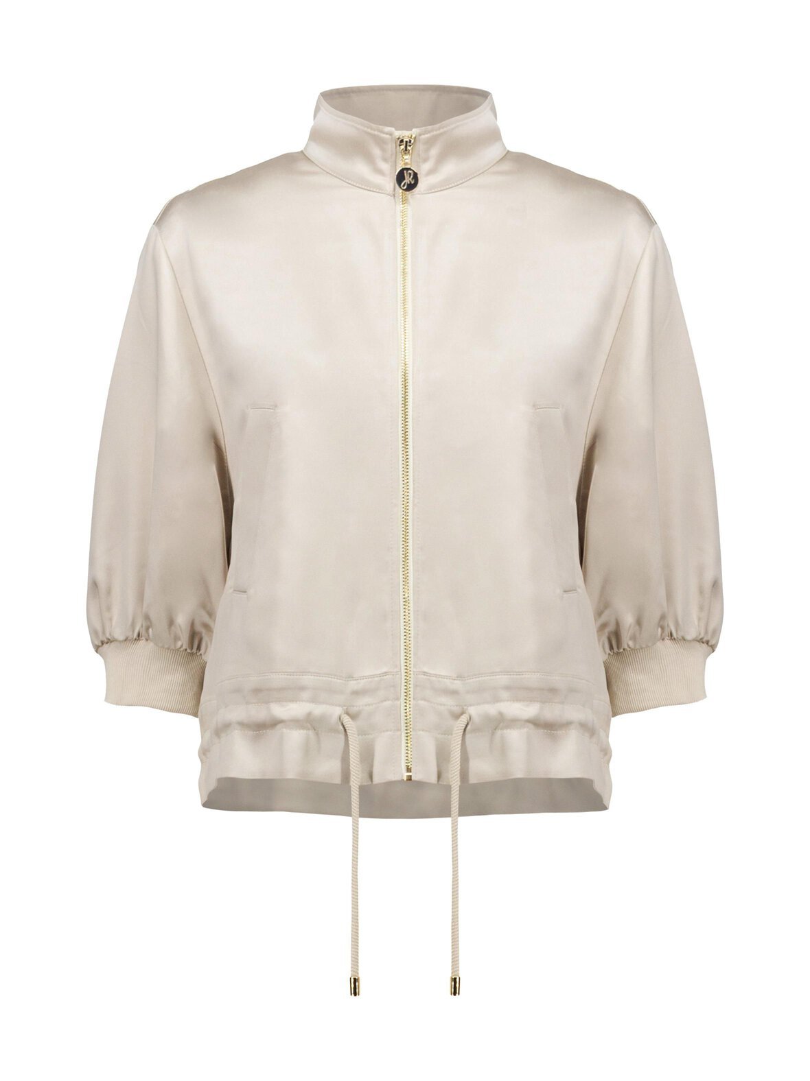 Satin boxy blouson -takki