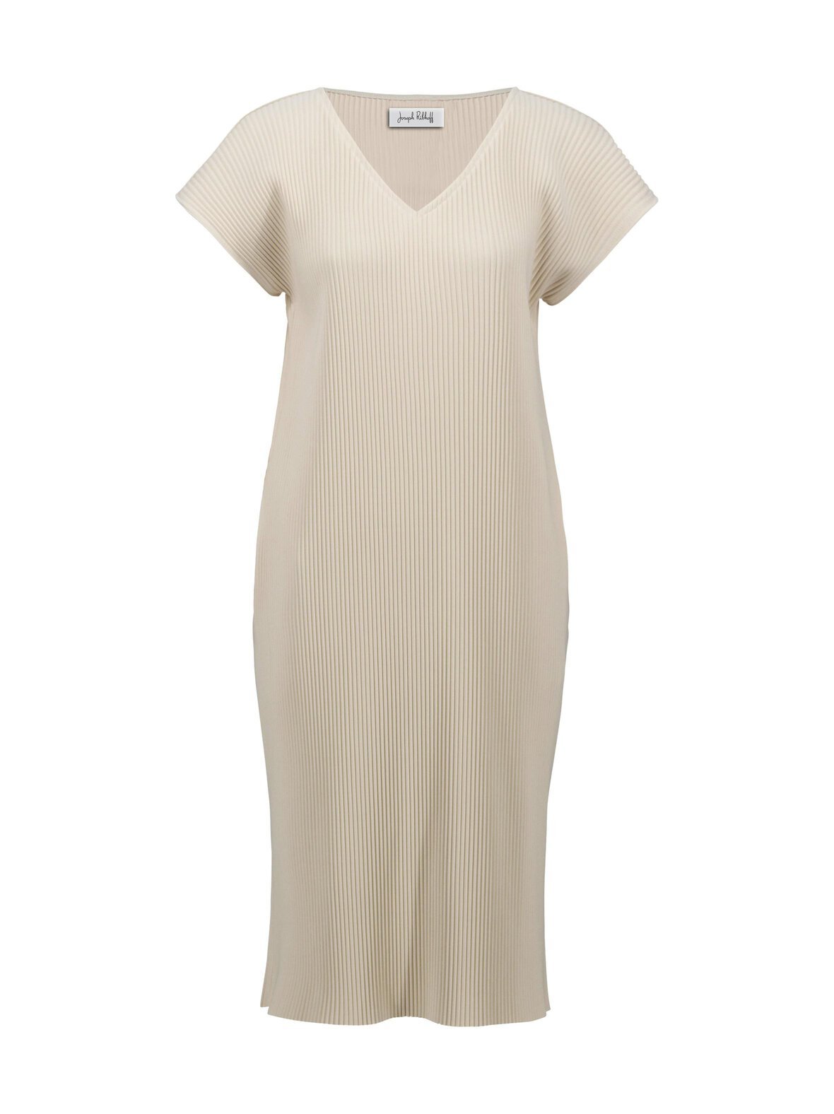 Pleated scuba crepe straight -mekko