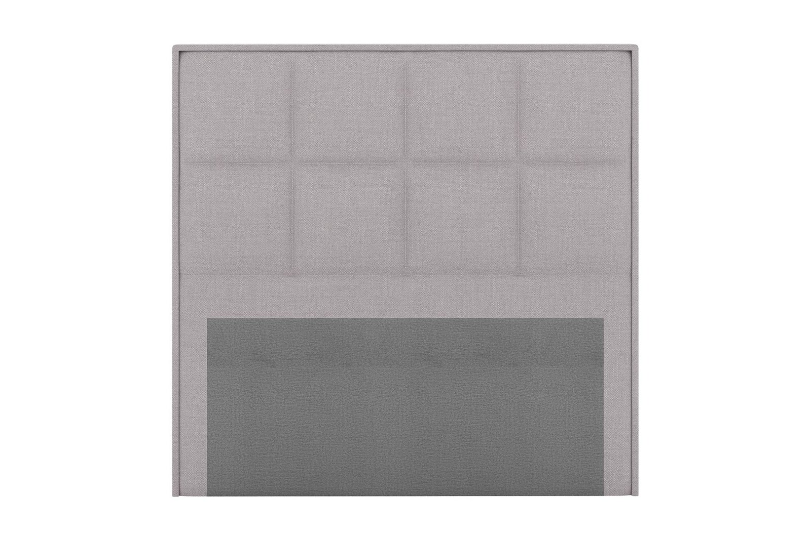 Sängynpääty Choice 140 cm Ruudullinen - Vaaleanharmaa