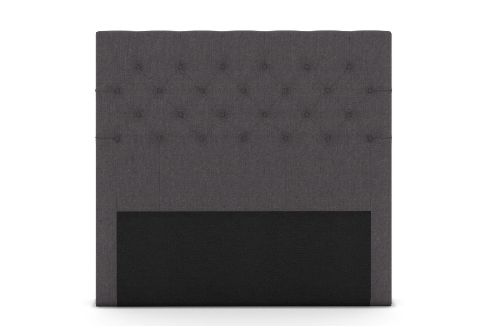 Sängynpääty Choice 140 cm Nappitoppaus - Tummanharmaa