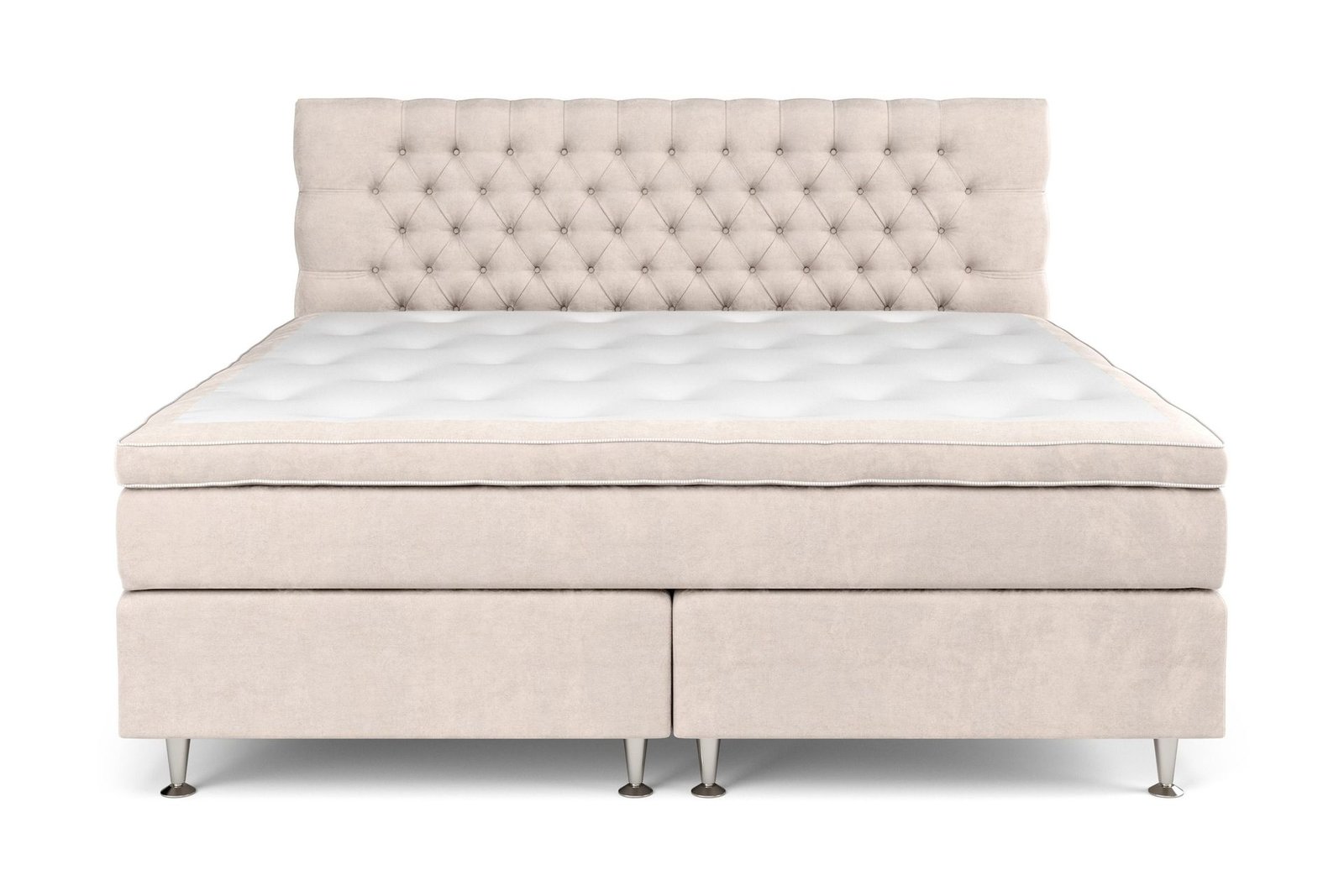 Jenkkisänky Celine 210x210 cm Sametti - Beige