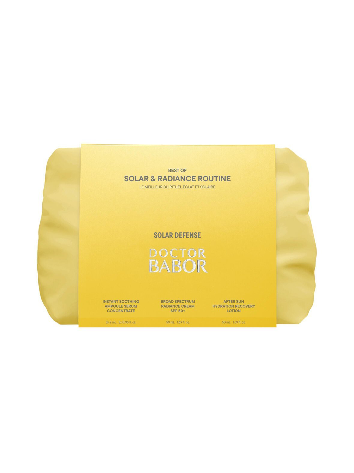 Doctor babor solar & radiance routine set -ihonhoitosetti