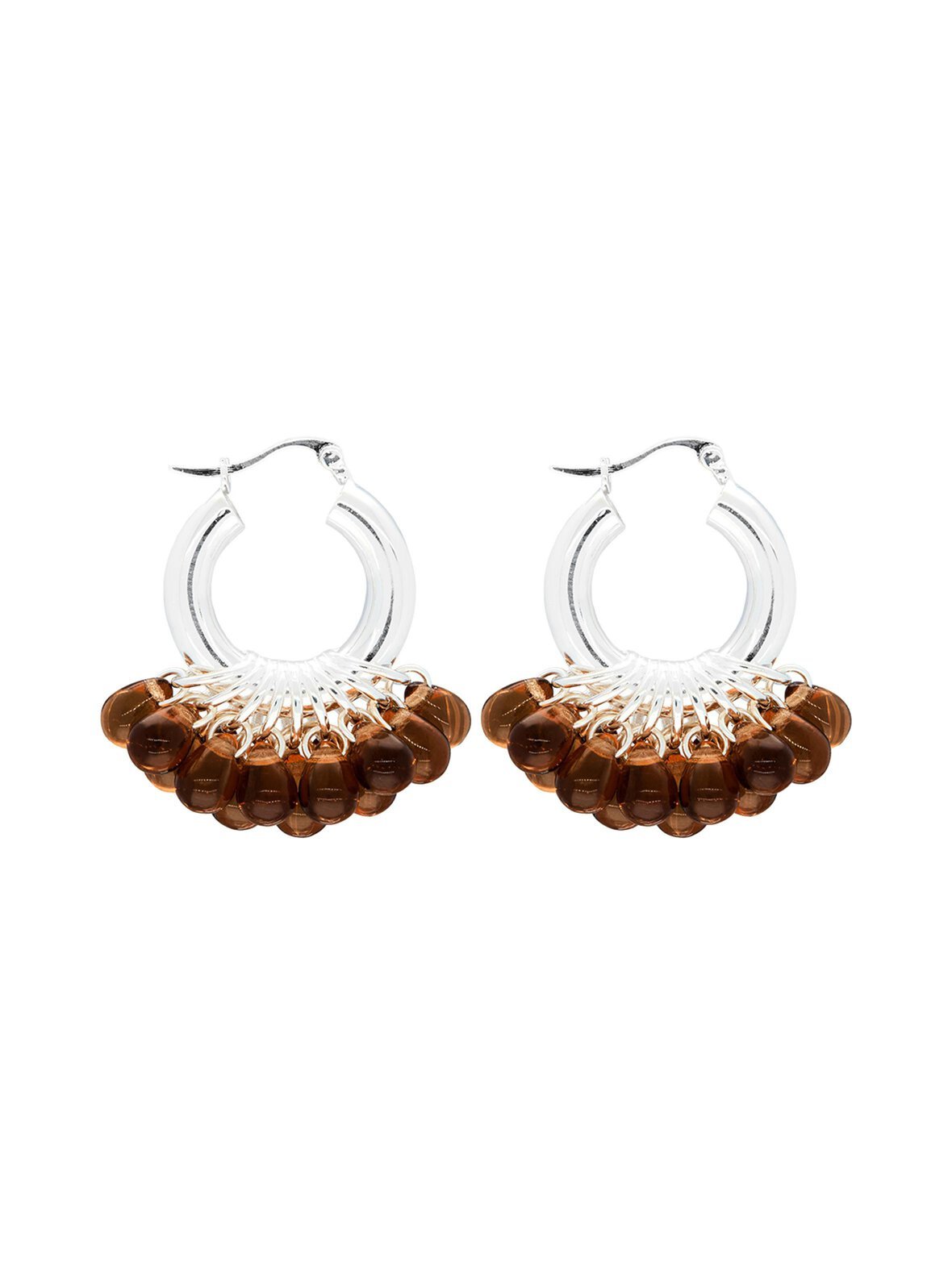 Choco pops earrings -hopeakorvakorut