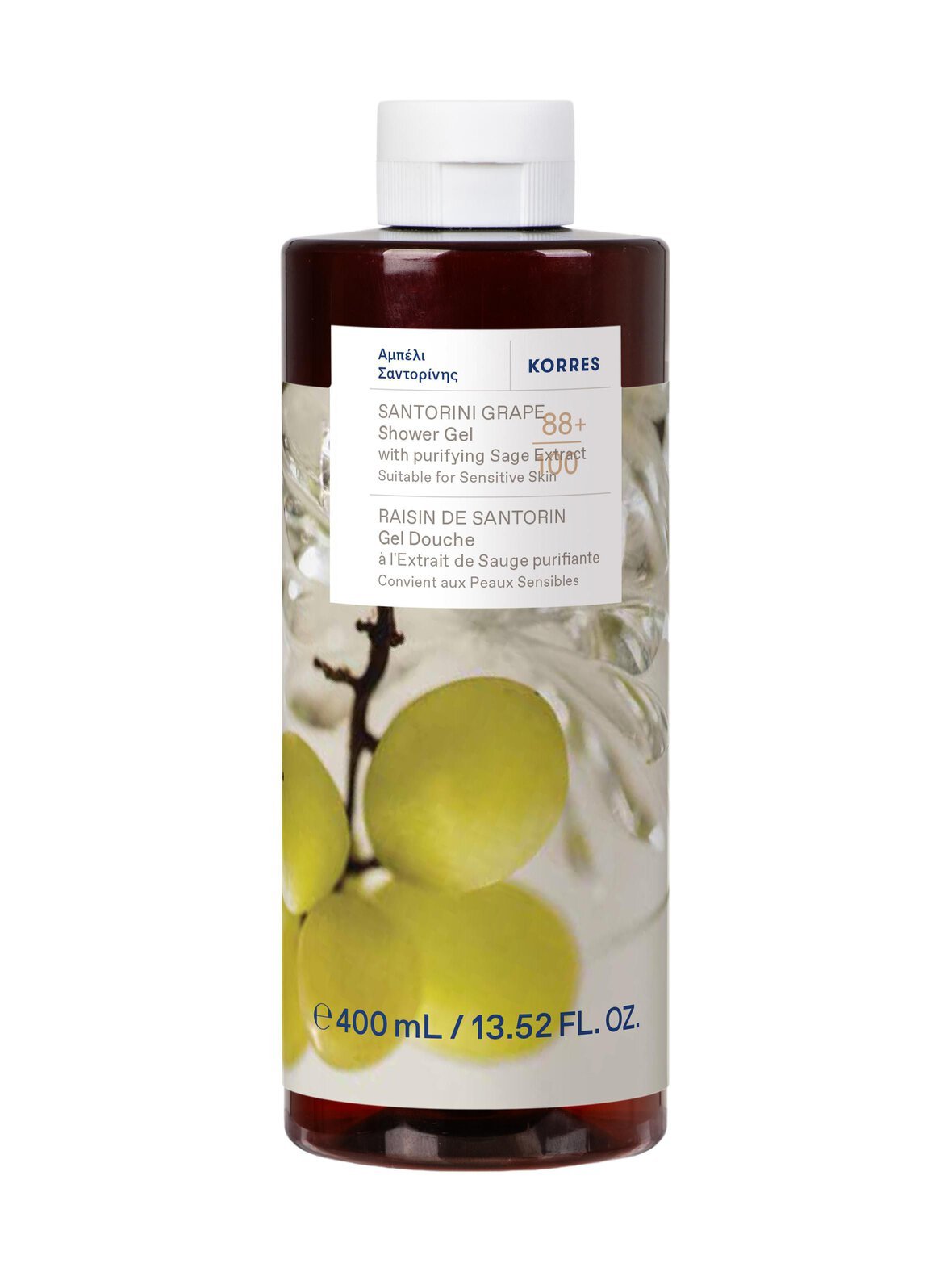 Santorini grape showergel -suihkugeeli, 400 ml