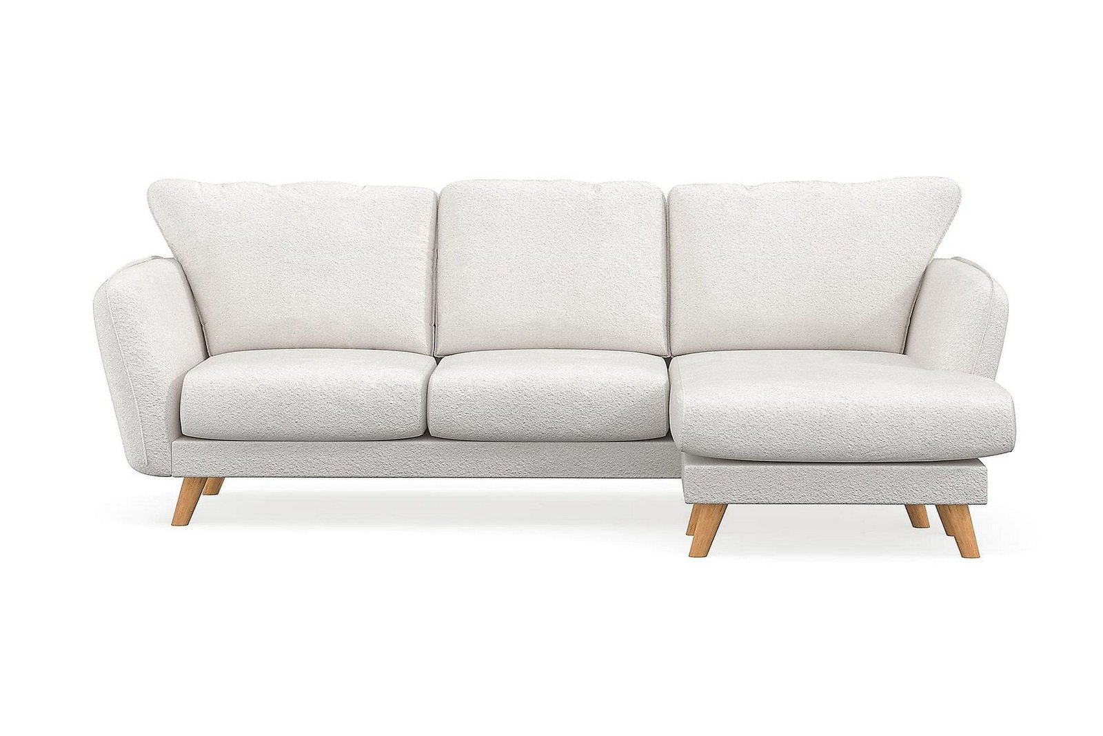 Trend Lyx 3-istuttava divaanisohva Oikea - Valkoinen/Buklee
