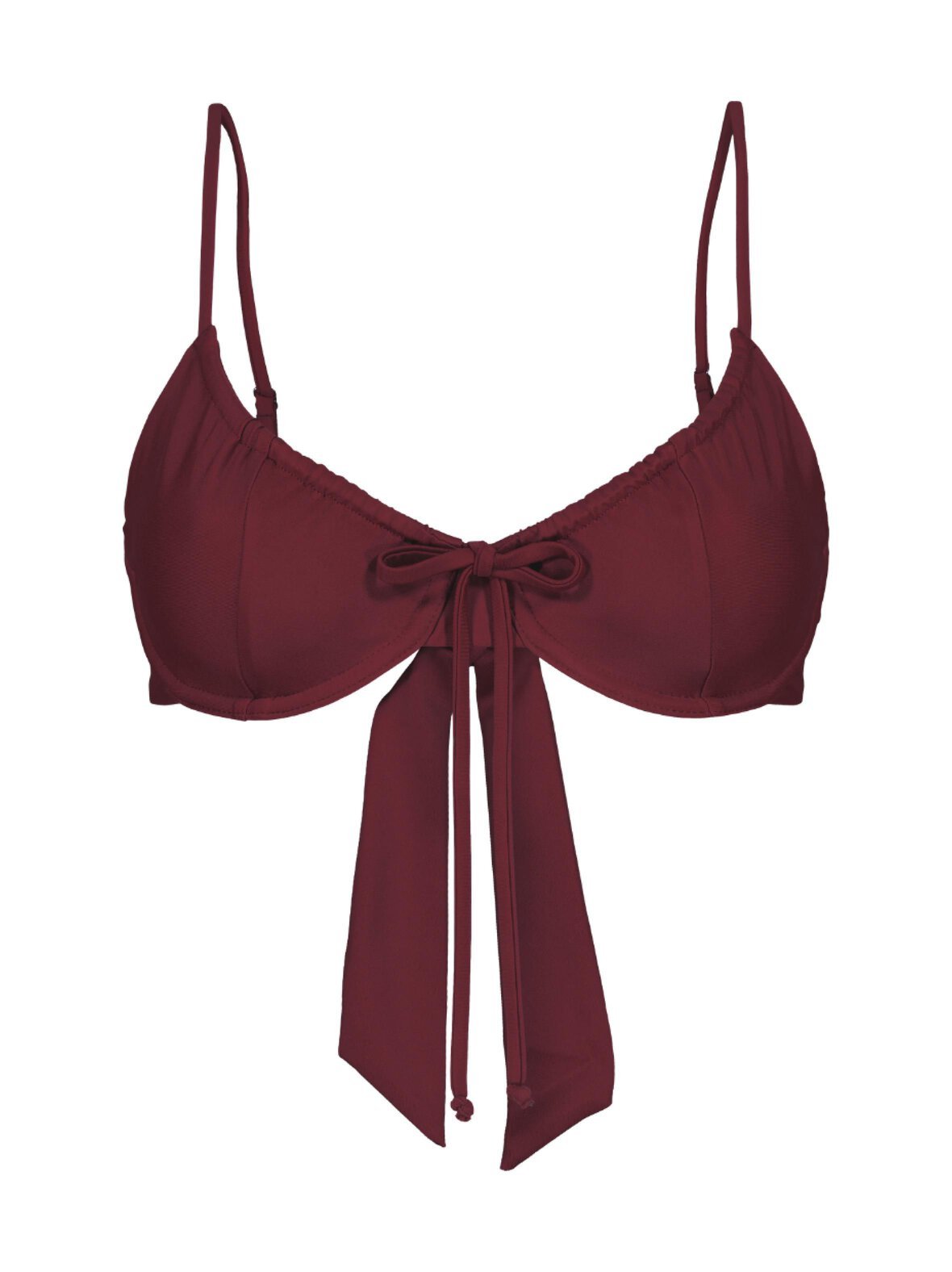 Bordeaux drawstring -bikiniyläosa
