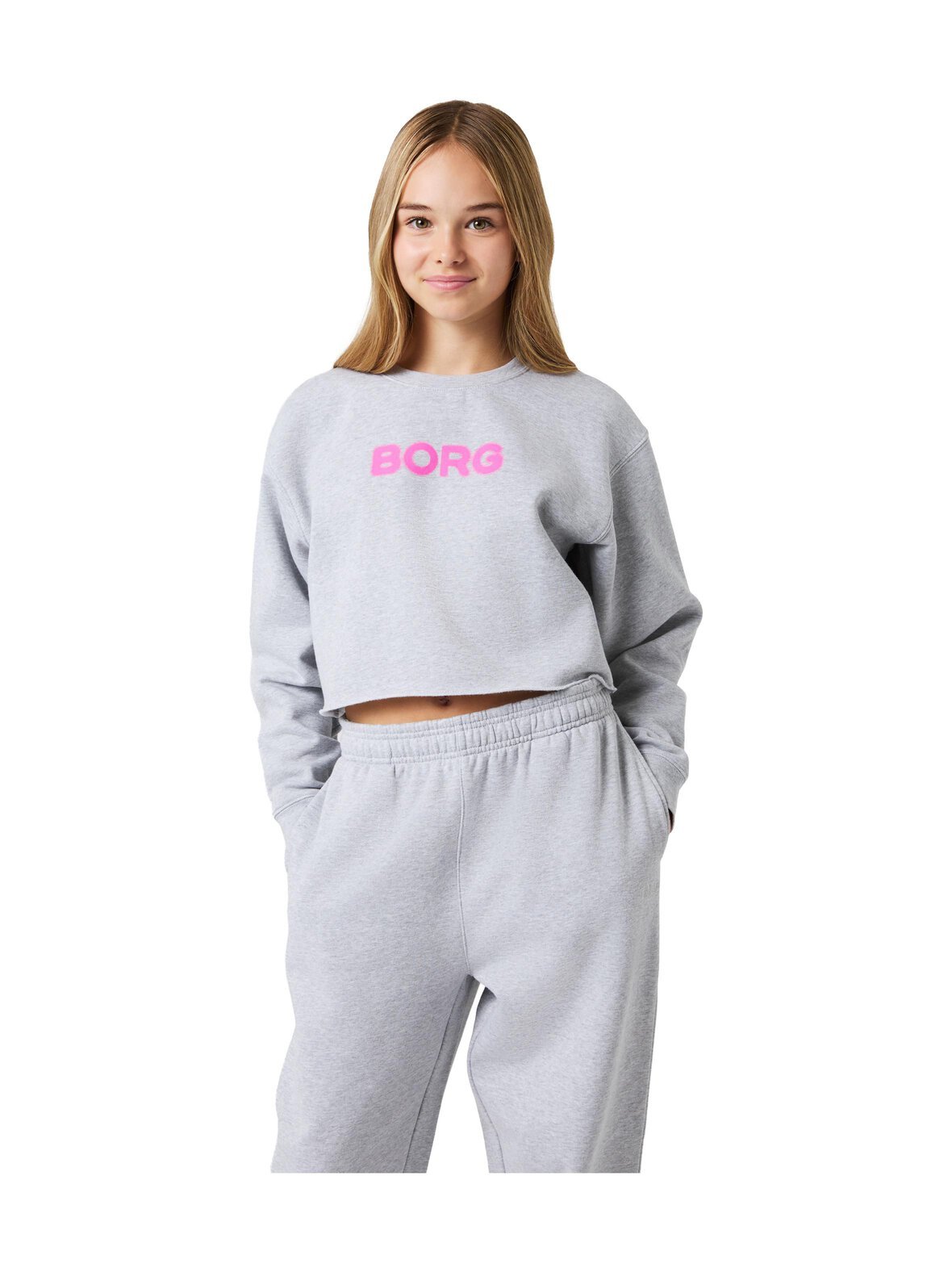Oversized cropped -collegepaita