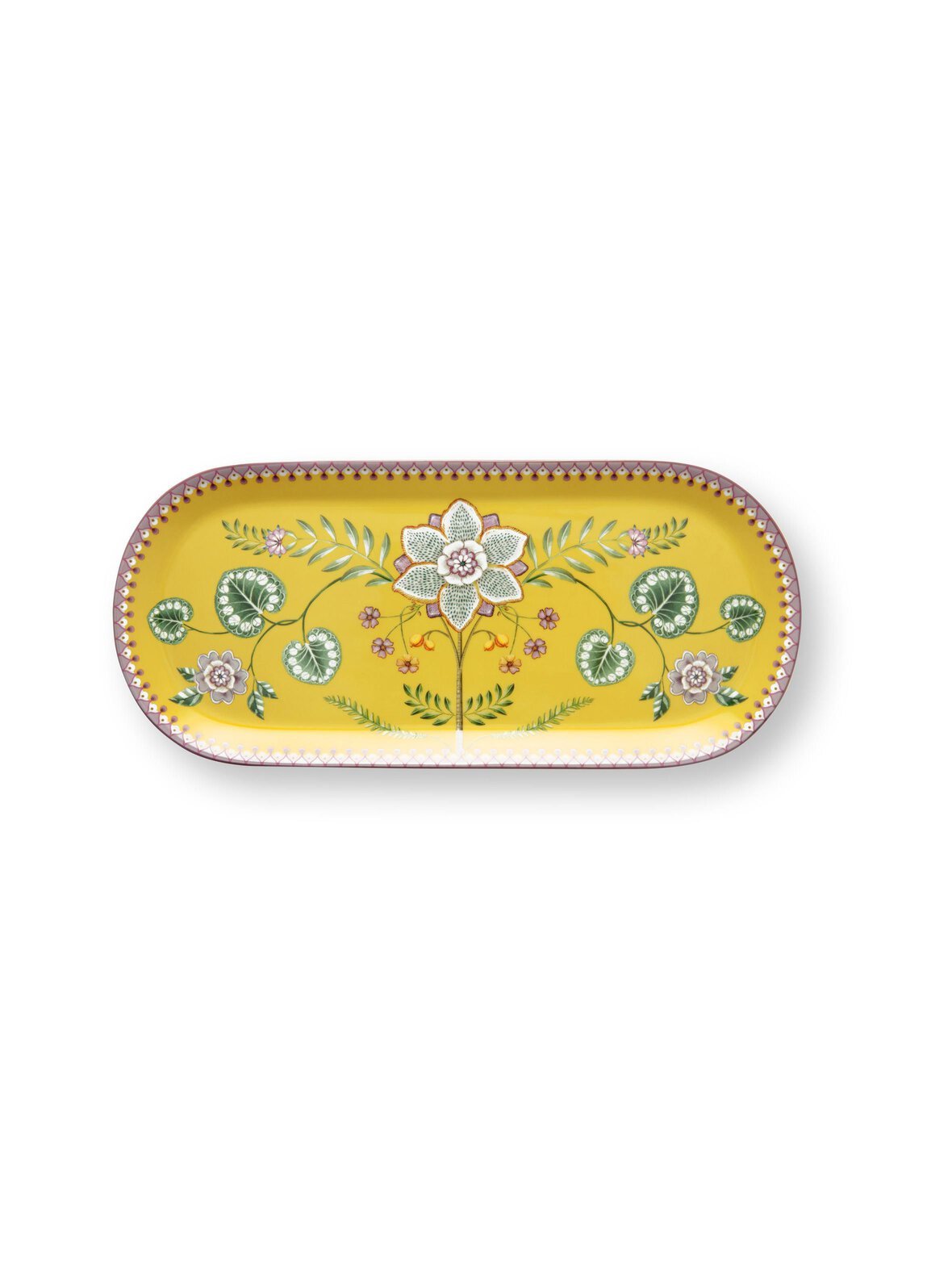 Lily & lotus -tarjoilulautanen 33,3 x 15,5 cm