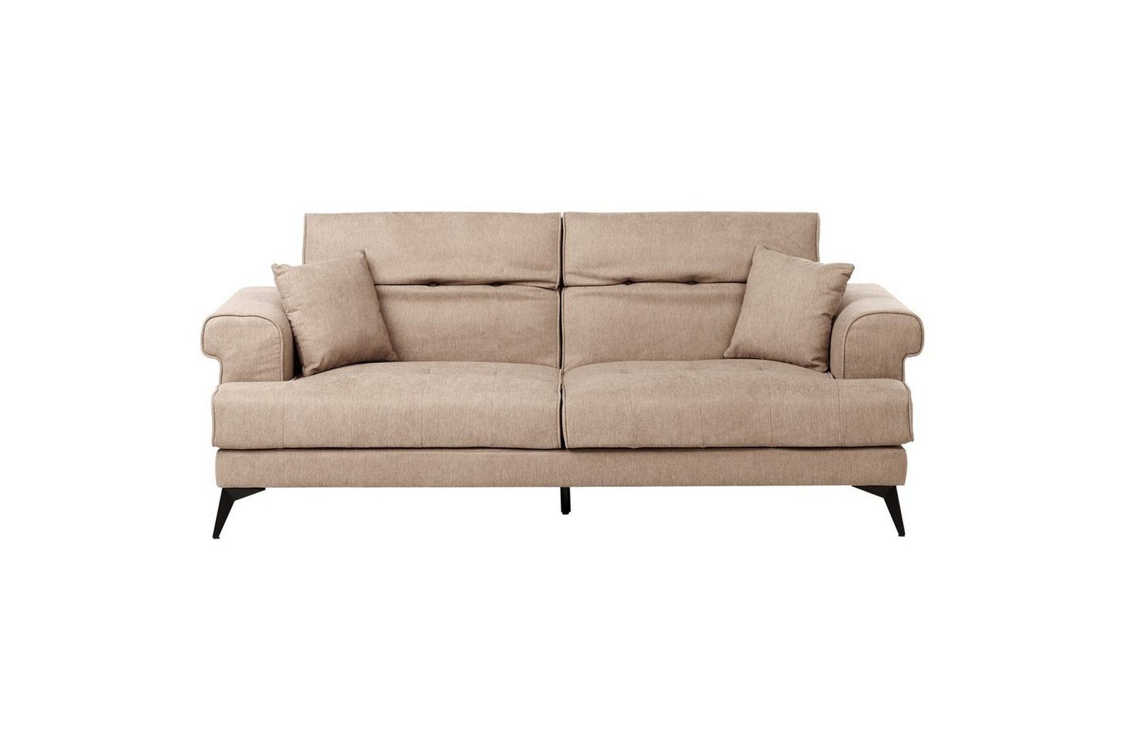 3-sitssoffa Beliani Skive Beige Beige VALUE_MISSING_2 - Beige