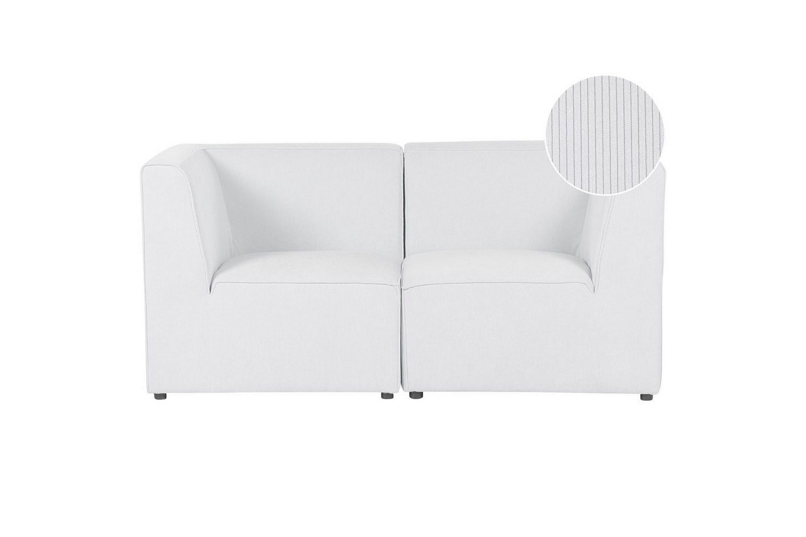 2-sitssoffa Beliani Lemvig Beige White -