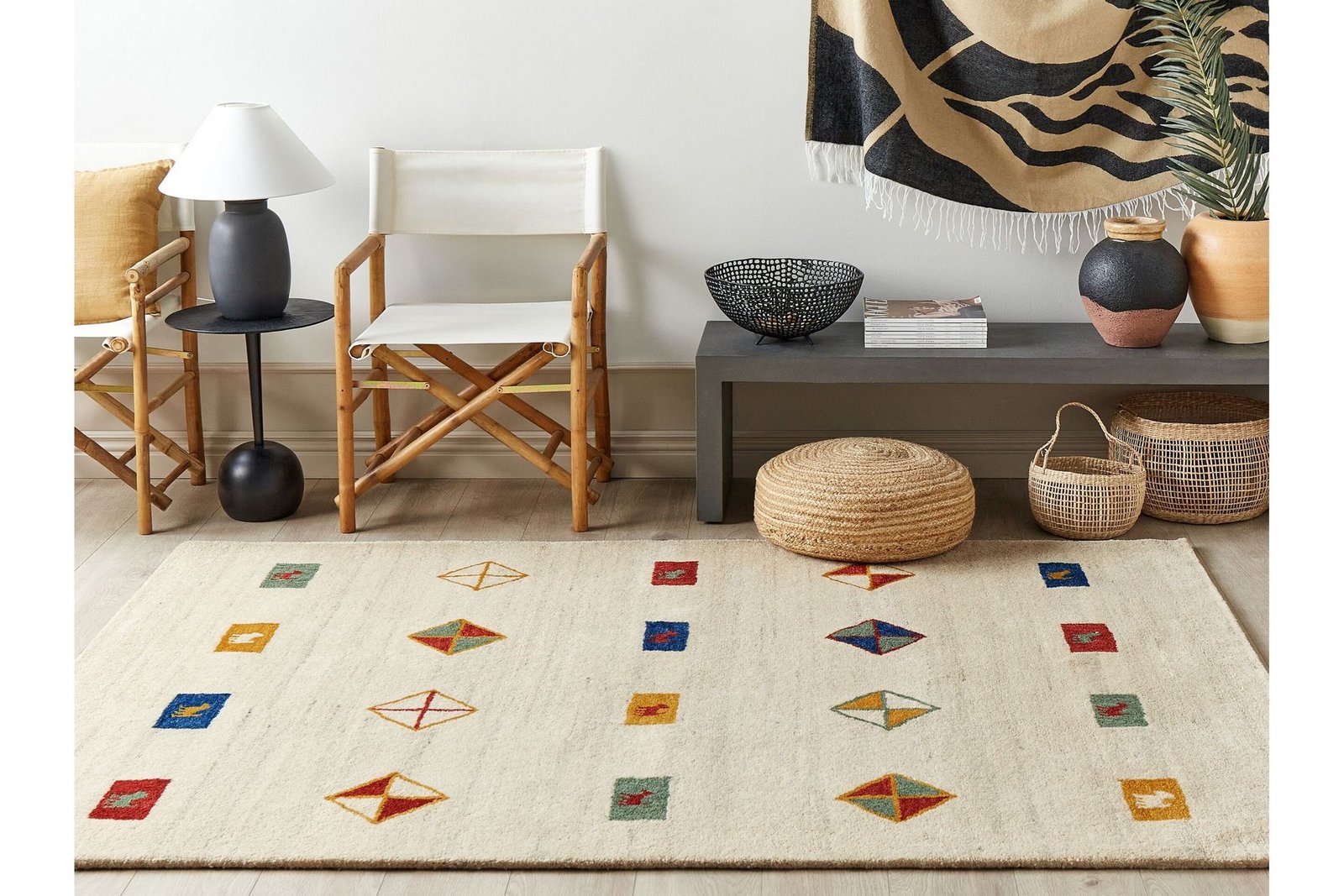 Ryijymatto Misinli 160x230 cm - Beige