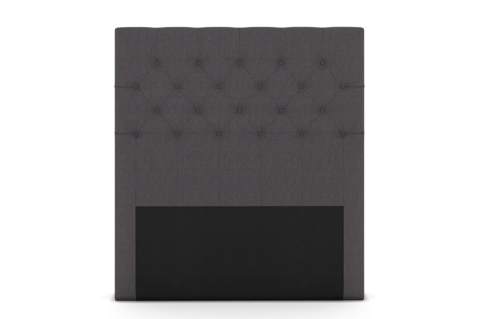 Sängynpääty Choice 120 cm Nappitoppaus - Tummanharmaa