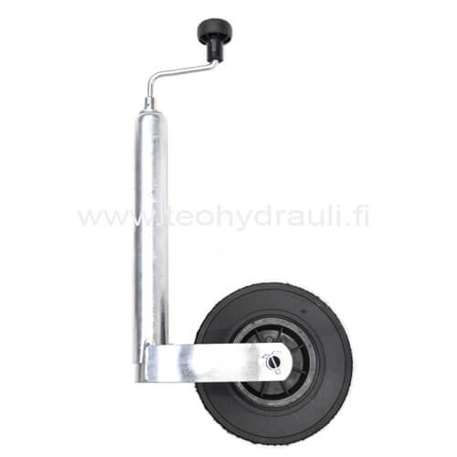 Nokkapyörä 150 kg muovivanne (WW 225x70 ø48 umpikumipyörä)