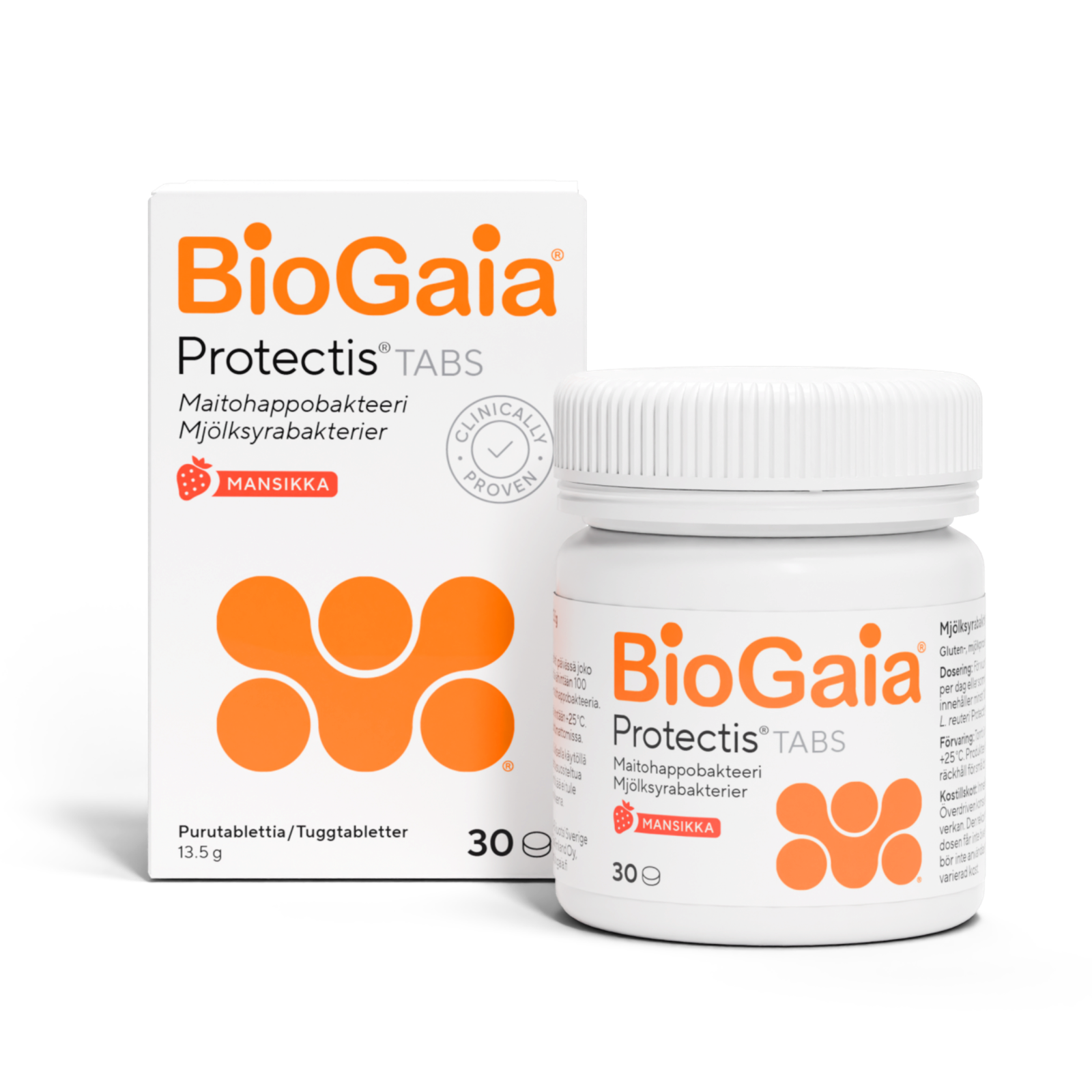 Biogaia Tabs Mansikka maitohappobakteeri tabl