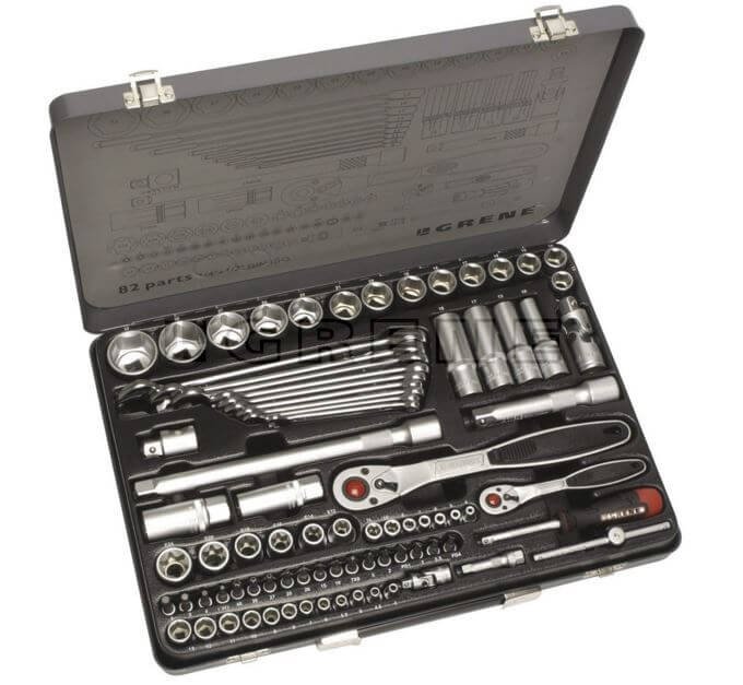 Hylsysarja 1/2" + 1/4", Kramp
