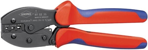 Johdonliitinpihdit eristämättömille liittimille 0,5-6,0 mm², Knipex
