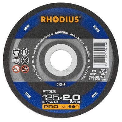 Katkaisulaikka FT33 180 x 2 mm, Rhodius
