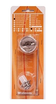 Suutinsarja Slim S HVLP 1,7 mm, Walcom