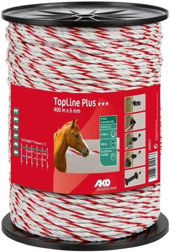 Aitaköysi TopLine Plus 6 mm, 200 m, Ako