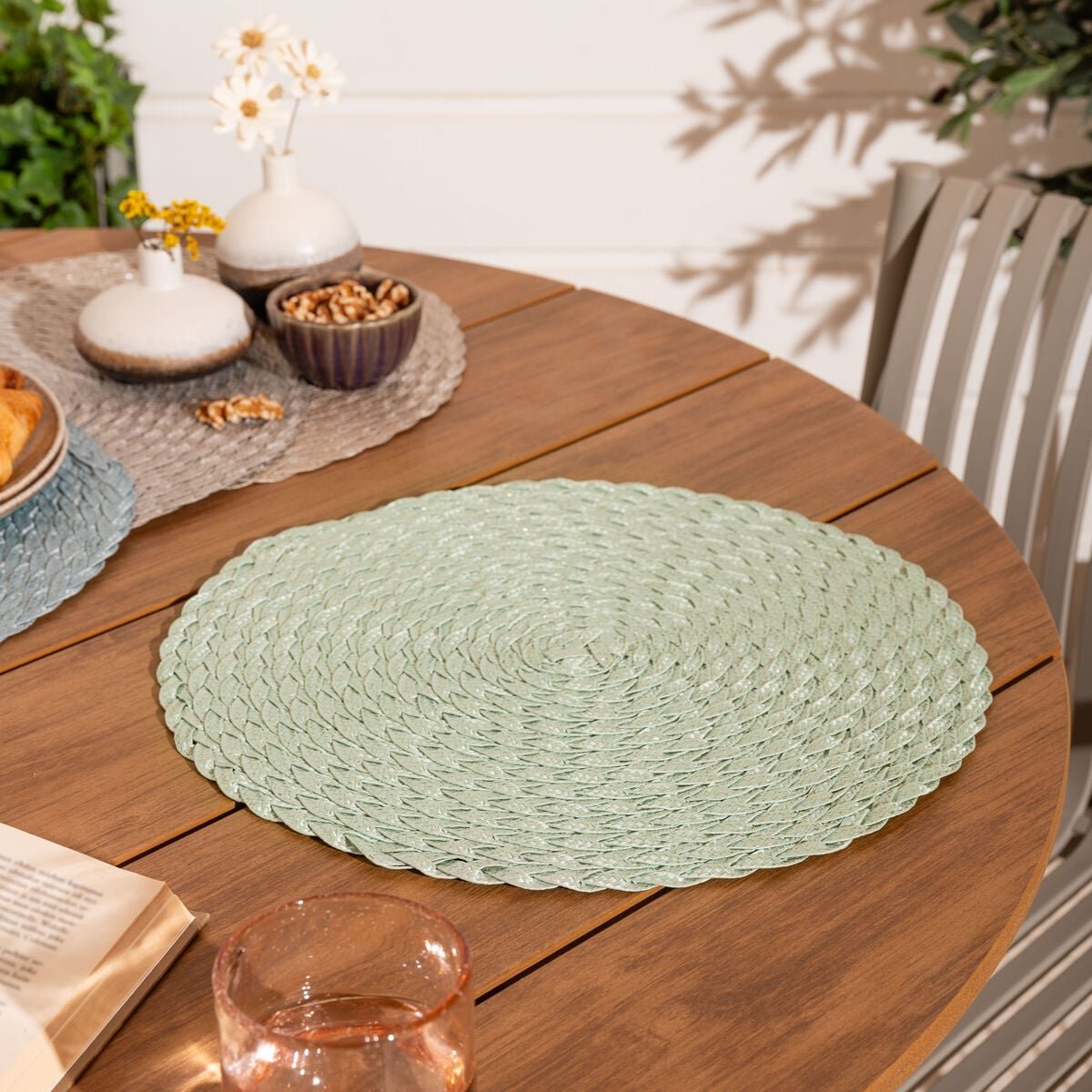 4Living Letti tabletti Ø38 cm salvianvihreä