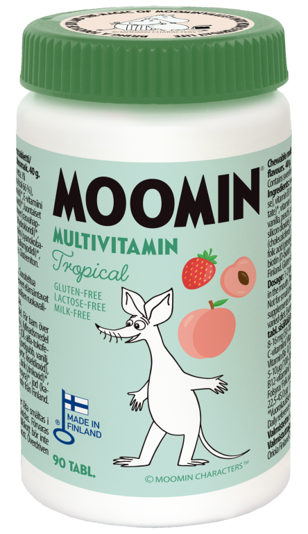 Moomin Multivitamin tropical 90 tablettia